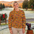 Ugly Christmas Sweater Thanksgiving Leaves, Ugly Sweater Party, Holiday Party Sweater