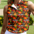 Thanksgiving Oh Snap Pumpkin Golf Shirt, Ladies Golf Shirts, Womens Golf Apparel