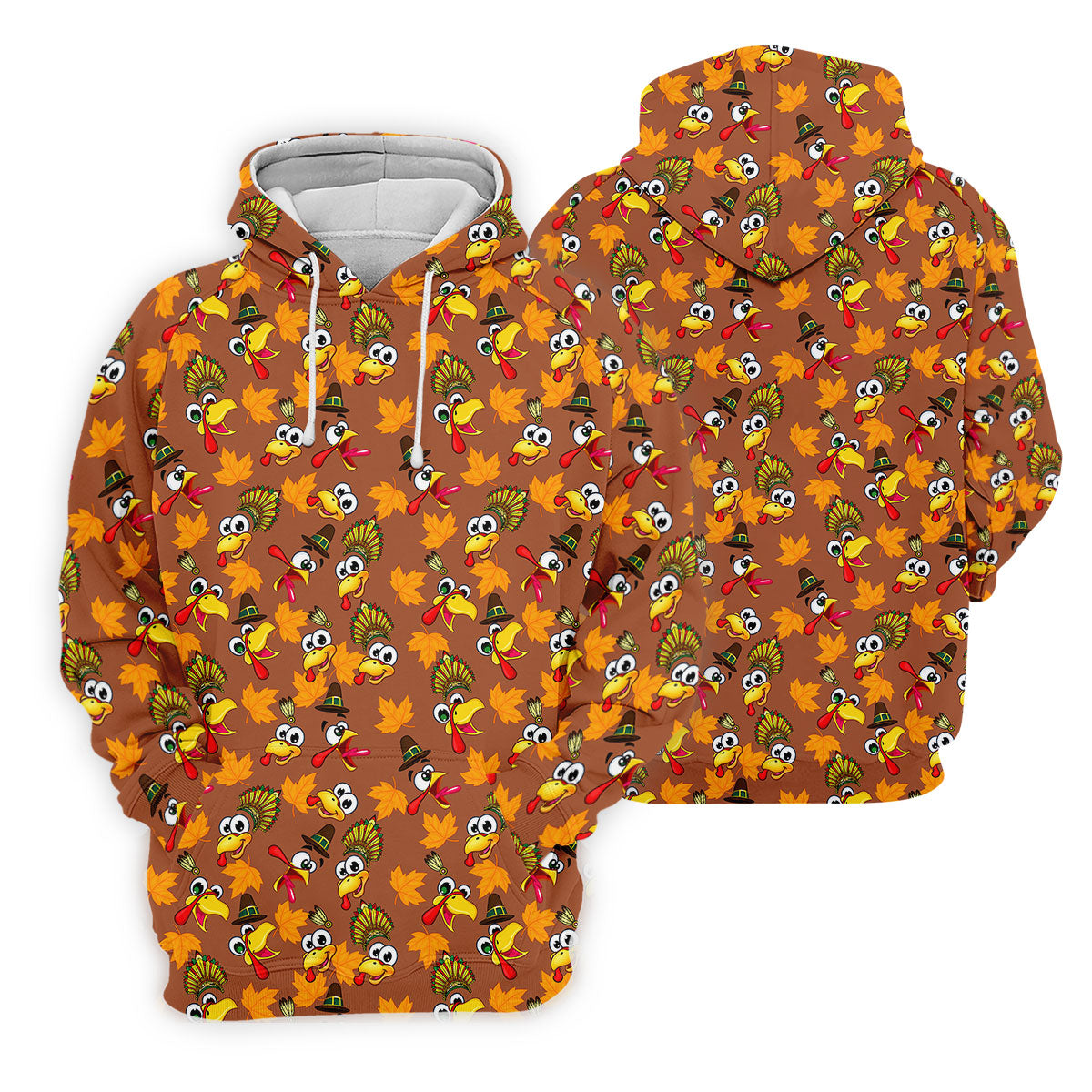 Thanksgiving Turkey Leaves Golf Shirt, Ladies Golf Shirts, Golf Shirts For Women