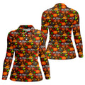 Thanksgiving Oh Snap Pumpkin Golf Shirt, Ladies Golf Shirts, Womens Golf Apparel