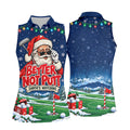 Better Not Putt Santa Christmas Golf Shirt, Womens Golf Tops, Ladies Golf Apparel