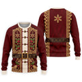 Vintage Tapestry Christmas Golf Shirt, Golf Shirts For Men, Funny Mens Golf Shirts