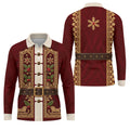 Vintage Tapestry Christmas Golf Shirt, Golf Shirts For Men, Funny Mens Golf Shirts