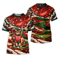 Cat Beer Snow Christmas Golf Shirt, Golf Shirts For Men, Mens Holiday Golf Shirts
