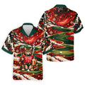 Cat Beer Snow Christmas Golf Shirt, Golf Shirts For Men, Mens Holiday Golf Shirts