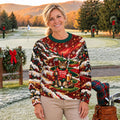 Ugly Christmas Sweater Cat Beer Snow, Ugly Sweater Party, Funny Christmas Outfit