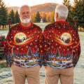Ugly Christmas Sweater Santa Sleigh Comet, Ugly Sweater Party, Funny Holiday Sweater