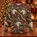 Ugly Christmas Sweater Eagle Pattern, Ugly Sweater Party, Christmas Party Outfit