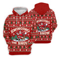 Swinging In The Snow Christmas Golf Shirt, Mens Golf Polo, Funny Mens Golf Shirts