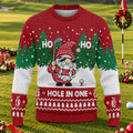 Ugly Christmas Sweater Ho Ho Ho Hole In One, Ugly Sweater Party, Funny Xmas Gift