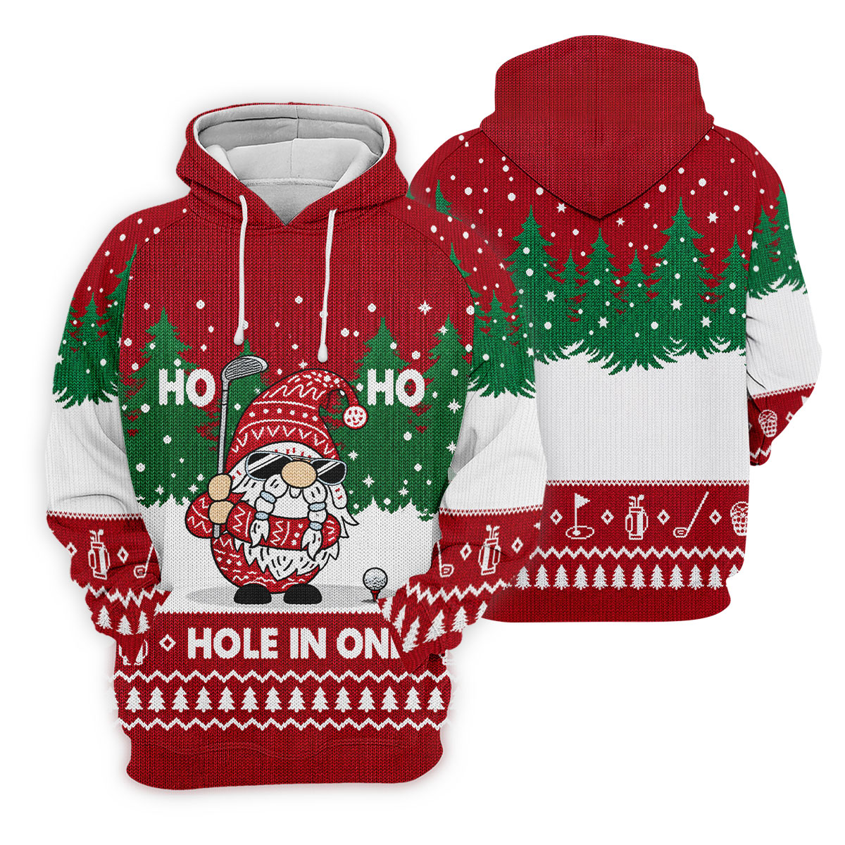 Ho Ho Ho Hole In One Christmas Golf Shirt, Womens Golf Tops, Golf Gifts For Women