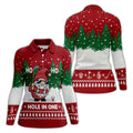 Ho Ho Ho Hole In One Christmas Golf Shirt, Womens Golf Tops, Golf Gifts For Women