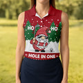 Ho Ho Ho Hole In One Christmas Golf Shirt, Womens Golf Tops, Golf Gifts For Women