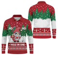 Ho Ho Ho Hole In One Christmas Golf Shirt, Golf Shirts For Men, Mens Golf Shirts