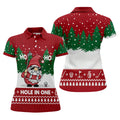 Ho Ho Ho Hole In One Christmas Golf Shirt, Womens Golf Tops, Golf Gifts For Women