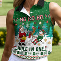 Santa Hole In One Christmas Golf Shirt, Ladies Golf Shirts, Golf Gifts For Women