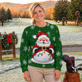 Ugly Christmas Sweater Santa Golf Ball Snowman, Ugly Sweater Party, Christmas Gifts