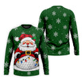 Santa Golf Ball Snowman Christmas Golf Shirt, Mens Golf Polo, Golf Shirts For Men