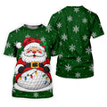 Santa Golf Ball Snowman Christmas Golf Shirt, Mens Golf Polo, Golf Shirts For Men