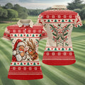 Santa Reindeer Christmas Golf Shirt, Golf Shirts For Women, Womens Golf Clothing