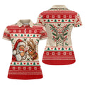 Santa Reindeer Christmas Golf Shirt, Golf Shirts For Women, Womens Golf Clothing