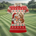 Santa Reindeer Christmas Golf Shirt, Golf Shirts For Women, Womens Golf Clothing