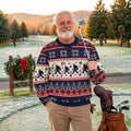 Ugly Christmas Sweater Bigfoot Santa, Christmas Golf Gift, Funny Holiday Sweater
