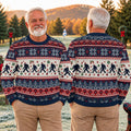 Ugly Christmas Sweater Bigfoot Santa, Christmas Golf Gift, Funny Holiday Sweater