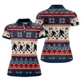 Funny Bigfoot Santa Christmas Golf Shirt, Ladies Golf Shirts, Ladies Golf Apparel