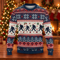 Ugly Christmas Sweater Bigfoot Santa, Christmas Golf Gift, Funny Holiday Sweater