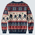 Ugly Christmas Sweater Bigfoot Santa, Christmas Golf Gift, Funny Holiday Sweater