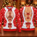 Ribbon Bells Busty Santa Ugly Christmas Sweater, Ugly Sweater Party, Golf Lover Gifts
