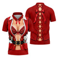 Plaid Bra Santa Suit Christmas Golf Shirt, Golf Gifts For Men, Mens Golf Clothing