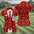 Golfer Of The Year Tie Christmas Golf Shirt, Womens Golf Apparel, Ladies Golf Apparel