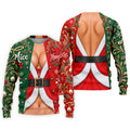 Nice Naughty Busty Santa Christmas Golf Shirt, Golf Polo For Men, Golf Gifts For Men