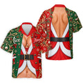 Nice Naughty Busty Santa Christmas Golf Shirt, Golf Polo For Men, Golf Gifts For Men