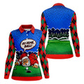 Go Home Ball Santa Putting Christmas Golf Shirt, Ladies Golf Tops, Ladies Golf Shirts