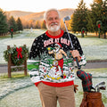 Suck At Golf Santa Beer Ugly Christmas Sweater, Funny Xmas Gift, Christmas Golf Gift