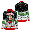 Suck At Golf Santa Beer Christmas Golf Shirt, Womens Golf Shirts, Ladies Golf Apparel