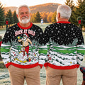 Suck At Golf Santa Beer Ugly Christmas Sweater, Funny Xmas Gift, Christmas Golf Gift