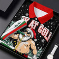 Suck At Golf Santa Beer Christmas Golf Shirt, Funny Mens Golf Shirts, Mens Golf Polo