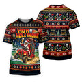 Ho Ho Hole In One Santa Christmas Golf Shirt, Mens Golf Clothing, Mens Golf Shirts
