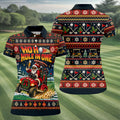 Ho Ho Hole In One Santa Christmas Golf Shirt, Womens Golf Tops, Golf Gifts For Women