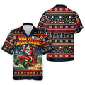 Ho Ho Hole In One Santa Christmas Golf Shirt, Mens Golf Clothing, Mens Golf Shirts