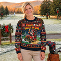 Ho Ho Hole In One Santa Ugly Christmas Sweater, Golf Lover Gifts, Christmas Gifts