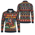 Ho Ho Hole In One Santa Christmas Golf Shirt, Mens Golf Clothing, Mens Golf Shirts