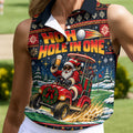Ho Ho Hole In One Santa Christmas Golf Shirt, Womens Golf Tops, Golf Gifts For Women