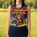 Ho Ho Hole In One Santa Christmas Golf Shirt, Womens Golf Tops, Golf Gifts For Women
