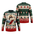 Jesus Savior Golf Therapy Christmas Golf Shirt, Mens Golf Shirts, Mens Golf Apparel