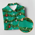 Tinsel Garland Ornaments Christmas Golf Shirt, Ladies Golf Shirts, Womens Golf Shirts